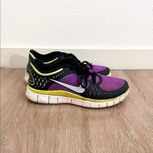 Women’s Nike Free Run Purple Volt Black